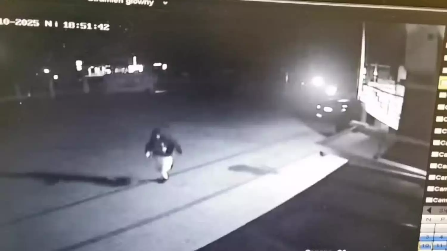 Nagranie pościgu i uderzenia pojazdu w budynek sklepu [WIDEO]