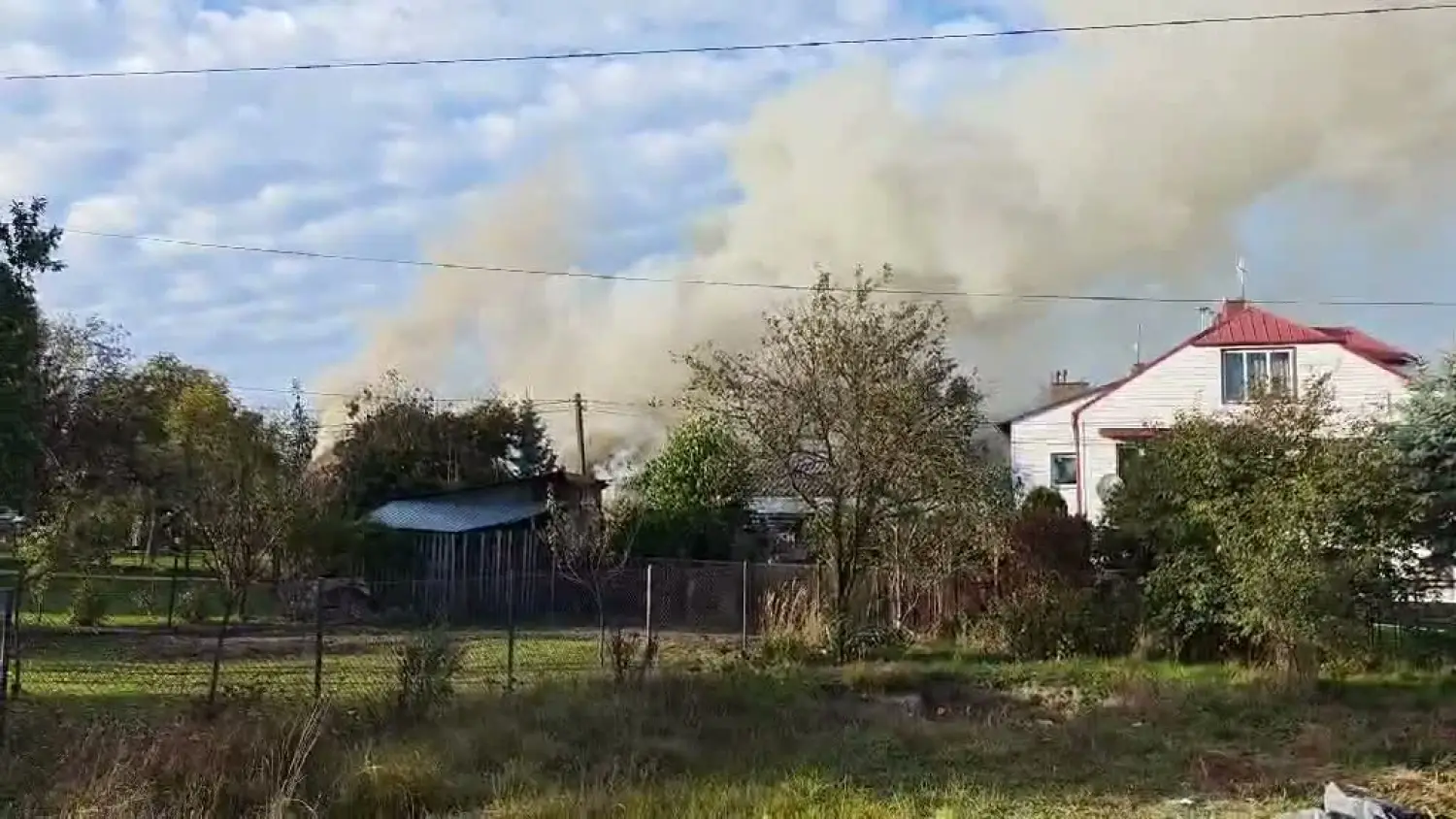 Pożar domu w Świlczy [WIDEO]